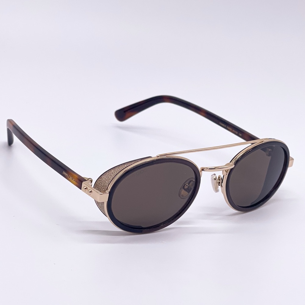 NEW JIMMY CHOO TONIE/S FG4 BROWN GOLD SUNGLASSES JIMMY CHOO - Picture 8 of 13